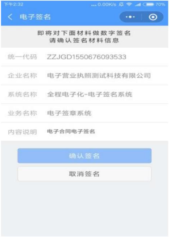 河南企業(yè)登記全程電子化服務平臺具體操作流程簽名確認
